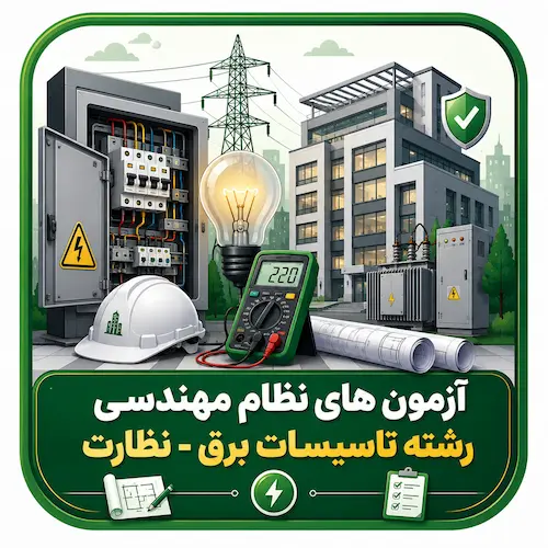 آزمون های نظام مهندسی رشته تاسیسات برق - نظارت