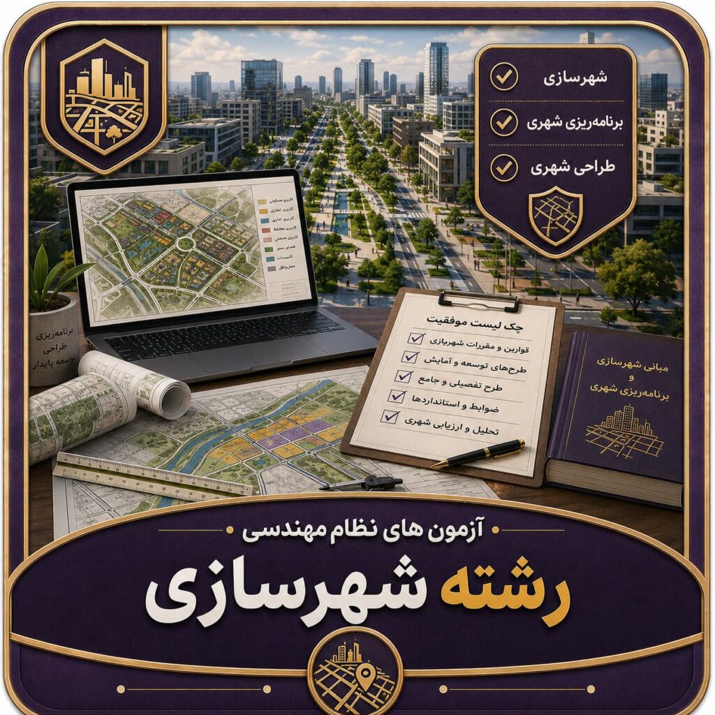 آزمون های نظام مهندسی رشته شهرسازی